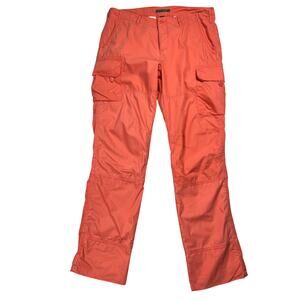Lauren Ralph Lauren Pants Womens 10 Peach Cotton Nylon Cargo Pocket Casual